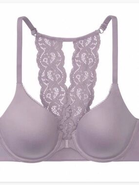 Victoria's Secret Mauve Lace Racerback T-Shirt Bra